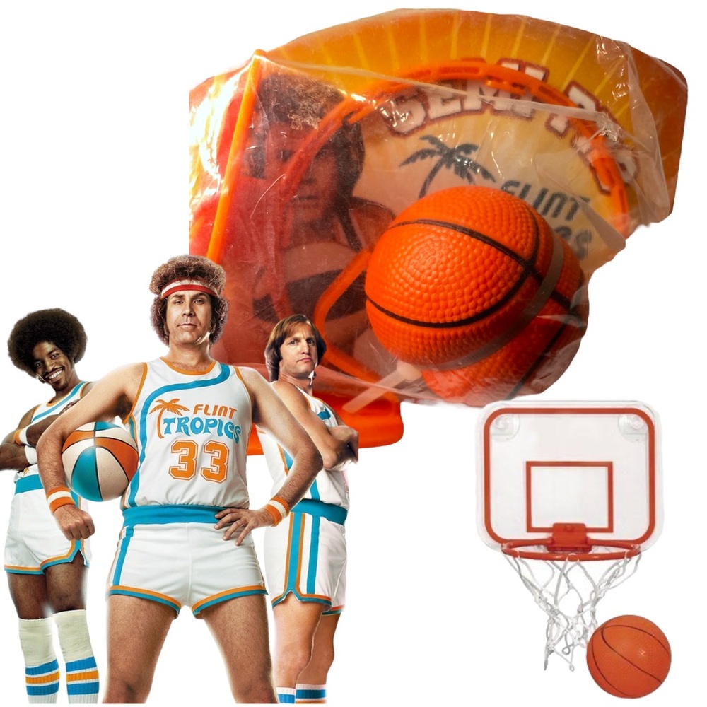 2008 Semi Pro Basketball Hoop Small Toy Game Will Ferrell Movie Flint Tropics